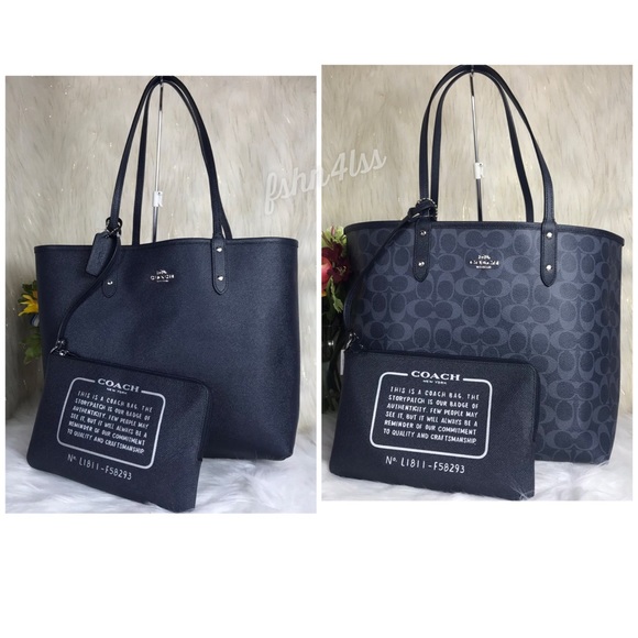 Coach Handbags - ❌SOLD❌COACH SIGNATURE REVERSIBLE CITY TOTE